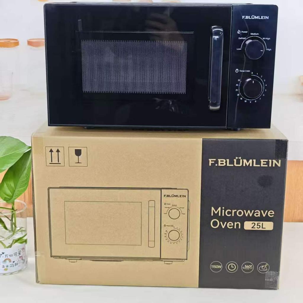 20L/25L Multi-functional Home Microwave Oven with Turntable and Mechanical Knob