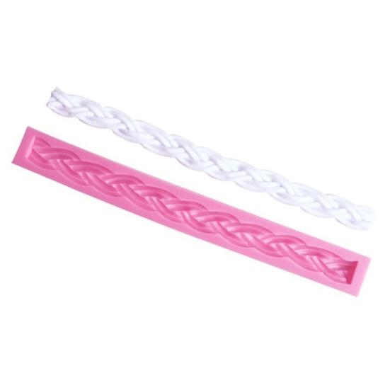 Long Braid Rope Silicone DIY Chocolate Fondant Cake Decorating Mold Baking Tool