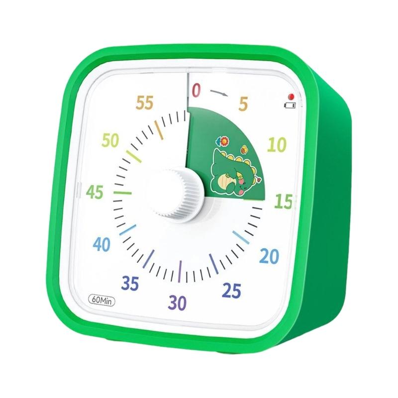 Fun Cartoon Shaped Noiseless Operation Timer For Children Learning Playtimes Practical Time Management Tool