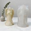 Easy to Use Silicone Candle Mould Featuring Detailed Sleep Angel Designs for Craft Projects