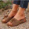 Letní sandály Dámská obuv Protiskluzová vycházková obuv Nazouvací obuv Žena na klínku Dámské sandály Party pantofle Žena Dámská obuv