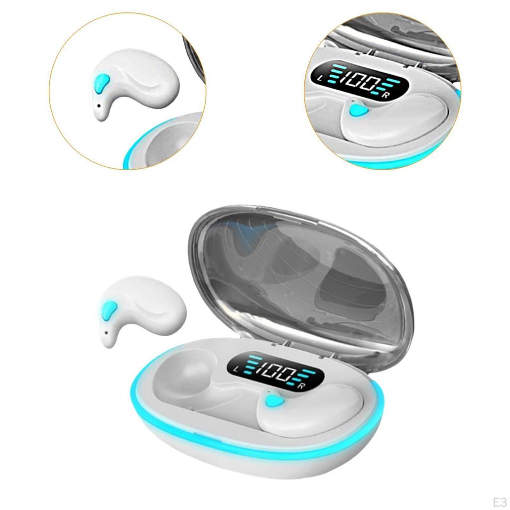 Earbuds Earphones In Ear for Work Travel Ergonomic Portable with Charging Case Headphones