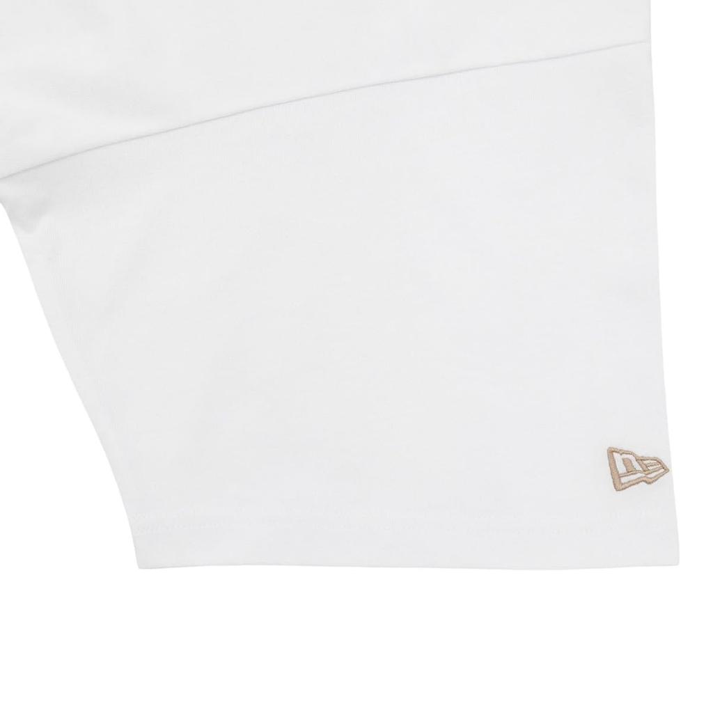 New Era Unisex Short Sleeve Oversized Cotton Classic Size L T-Shirt, College, White,