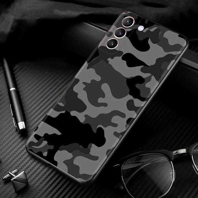 Husă pentru telefon mobil pentru Samsung Galaxy S20 Fe S21 Ultra S10 S9 Plus S10e S10lite Husă Caso Camuflaj Camo Armata Militară