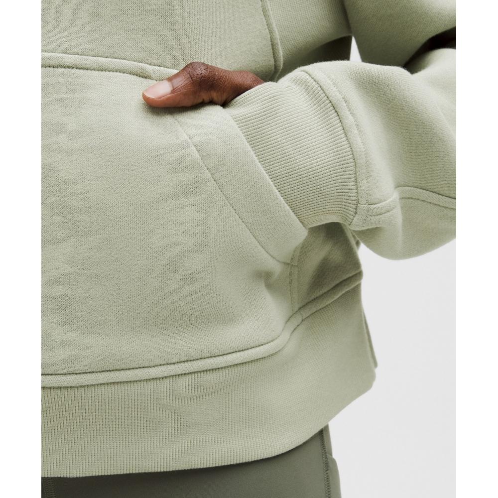 Lululemon Scuba Oversized Half Zip Hoodie Fog Green