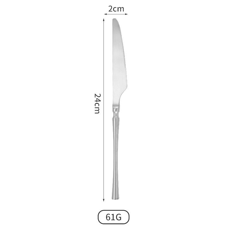 304 Edelstahl Messer Gabel Löffel Hotel Restaurant Western Geschirr Verdickt Kreative Kleine Baroon Taille Hüpfendes Messer und Gabel
