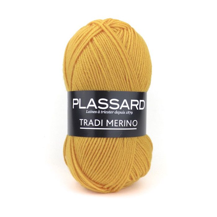 Wool Pull Tradi-Merino Plassard 43 Mustard Yellow