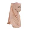 Big Girls Plain Hijab Hats Muslim Scarf Islamic Headscarf Hat Amira Pull On Headwrap Hot Sell Ramadan Pray Hat