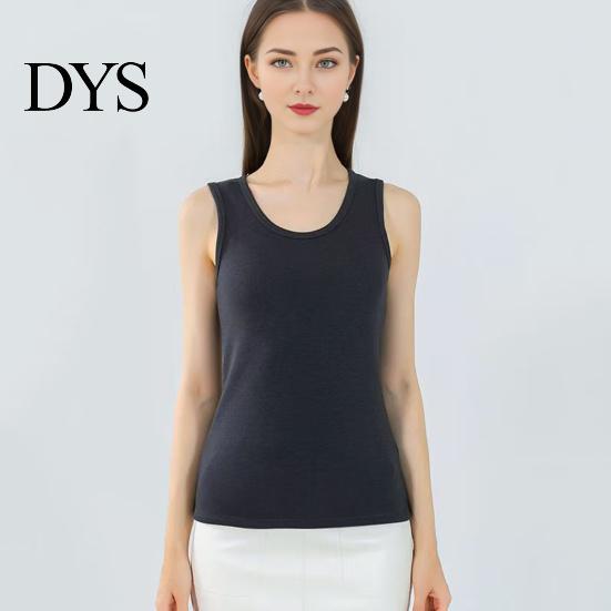 Winter Tank Top Women Thermal Vest Seamless Velvet Fast Temperature Lock Round Lady Neck Slim Fit Elastic Sleeveless Inner Wear Bottoming Casual