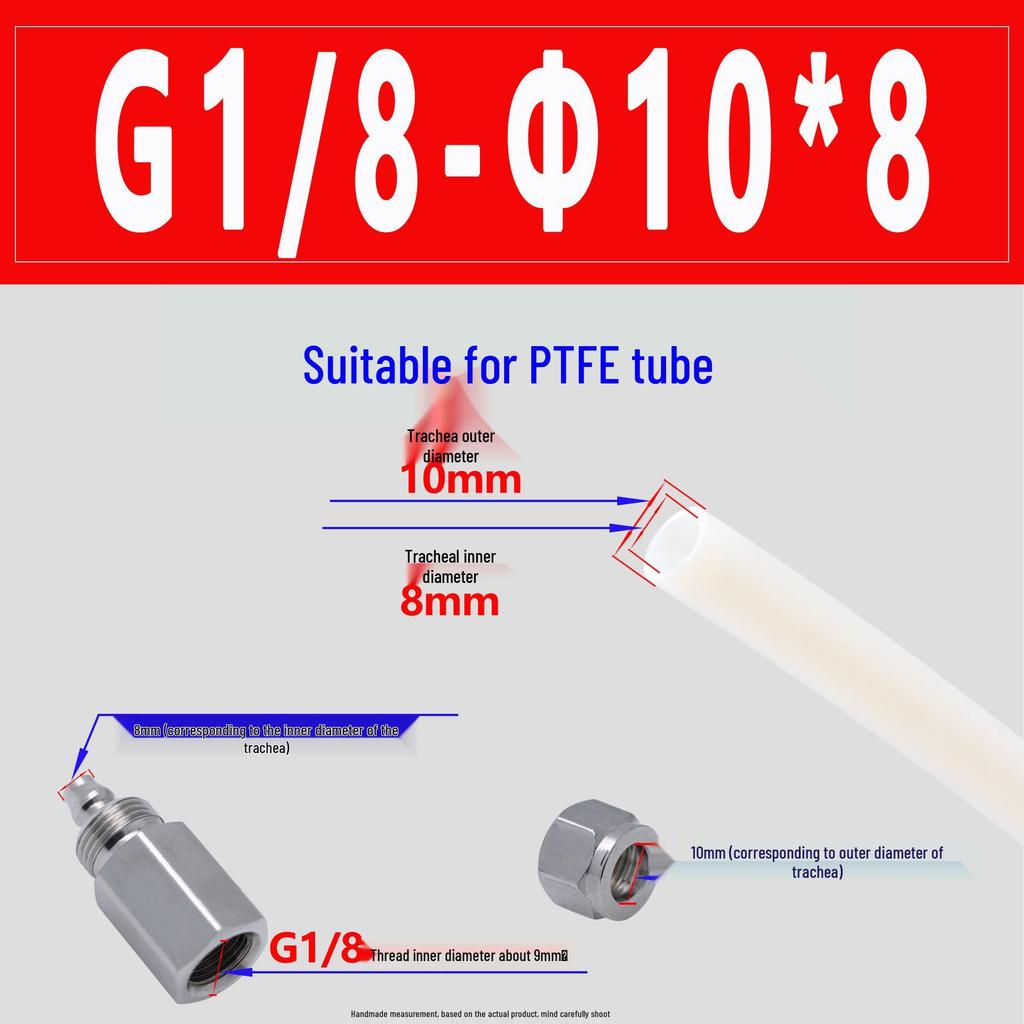 Roestvrij Staal 304 Pneumatische Snelkoppeling voor PU Luchtslangen (Buitendraad)