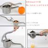 HCTOOL Hand Juicer, Lemon Squeezer, Low-Temperature Juicing, Manual Juicer, Home Juice Extractor, Commercial and Home Use (Silver)