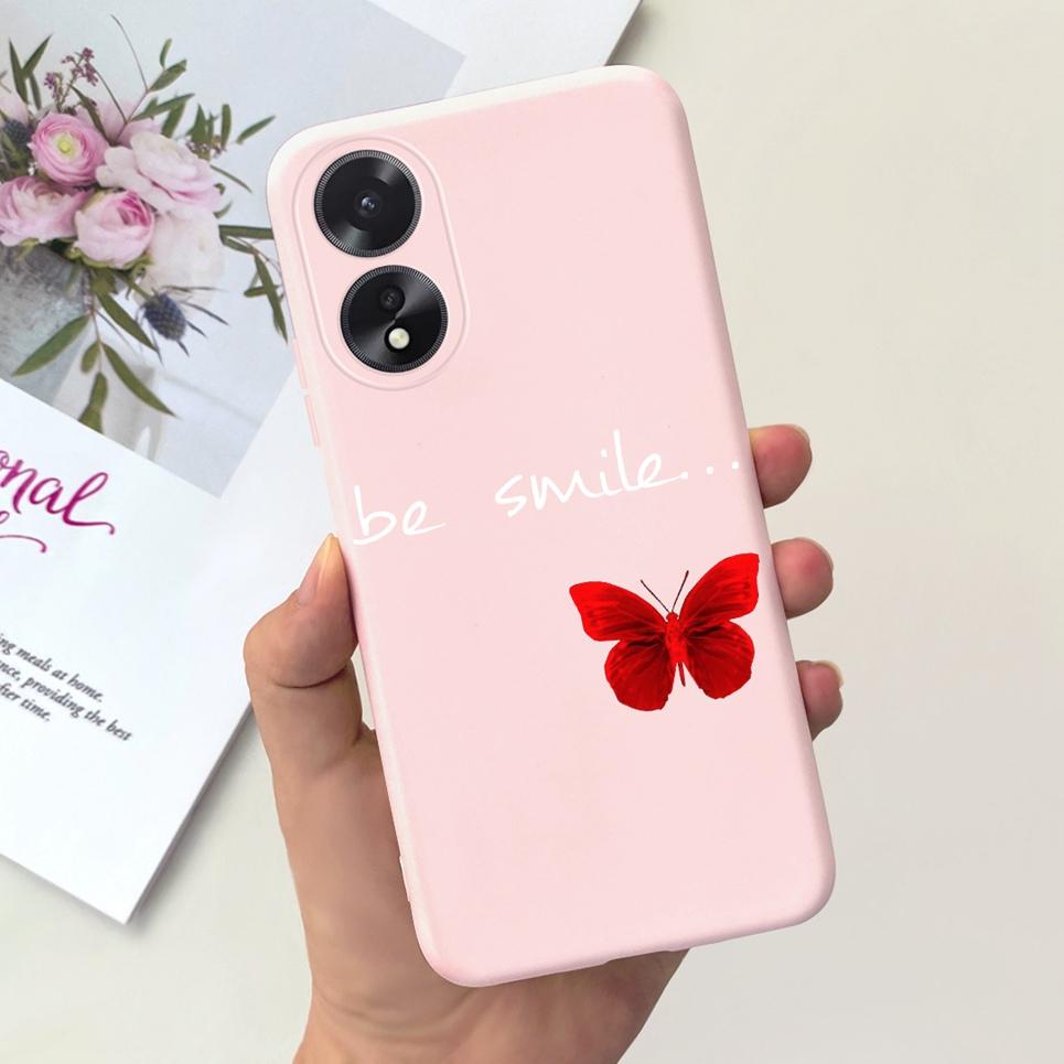 For OPPO A17 A17K Phone Case Flower Astronaut  Soft Silicone Matte Cover For Coque OPPOA17 OPPOA17K A 17 17K Fundas Shockproof