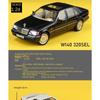 Simulation 1/24 Scale Benzs W140 320SEL Vintage Car Model with Sound Light Chidlren Diecast Alloy Toy Vehicle Collective Voiture