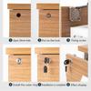 Professional Burglarproof Desk Cabinet Locker Wardrobe 2 Keys Drawer Lock