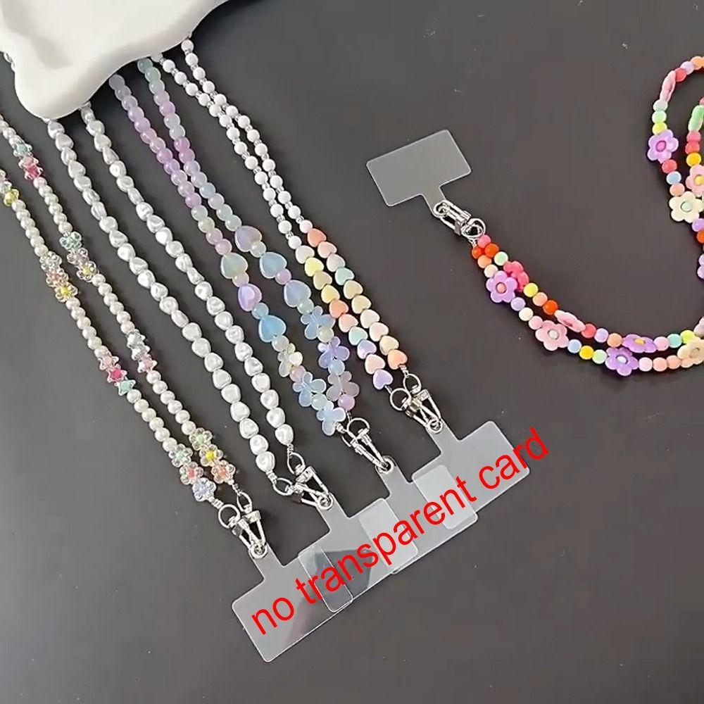 Acrylic Phone Lanyard Anti Drop Phone Anti-lost Rope Luxury Phone Case Keychain  Phone Accessories