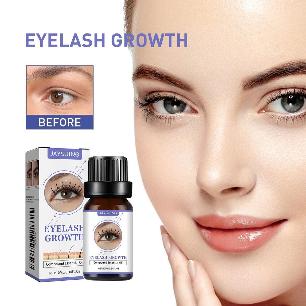 Black Curling Eyelash Serum Natural Hydrating Lash Growth Essence 10ml
