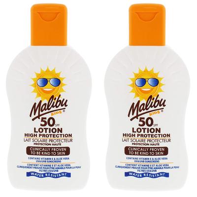 Set of 2 Malibu Kids Lotion Protective Balm for Children SPF50 200ml