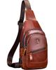 YESLAU Shoulder Genuine Crossbody Large USB iPad Popular for and Theft Prevention Men's Bag, Leather, Waterproof, Bag, One-Shoulder Bag, Capacity,