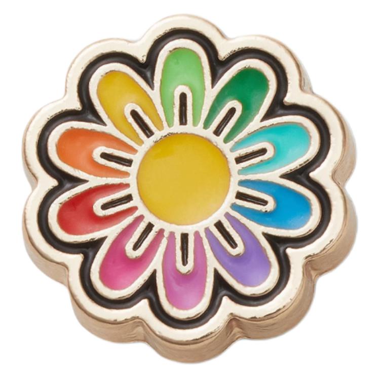 Crocs Smart Star Daisy Rainbow Flower Zinc Alloy Shoes Women Shoes Gold 10013431