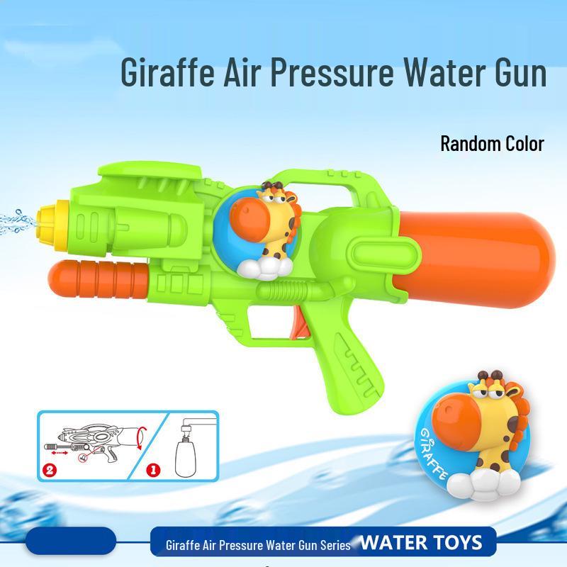New Internet Celebrity Double Nozzle Water Gun – Pony, Dinosaur, Duck, Shark Designs for Kids