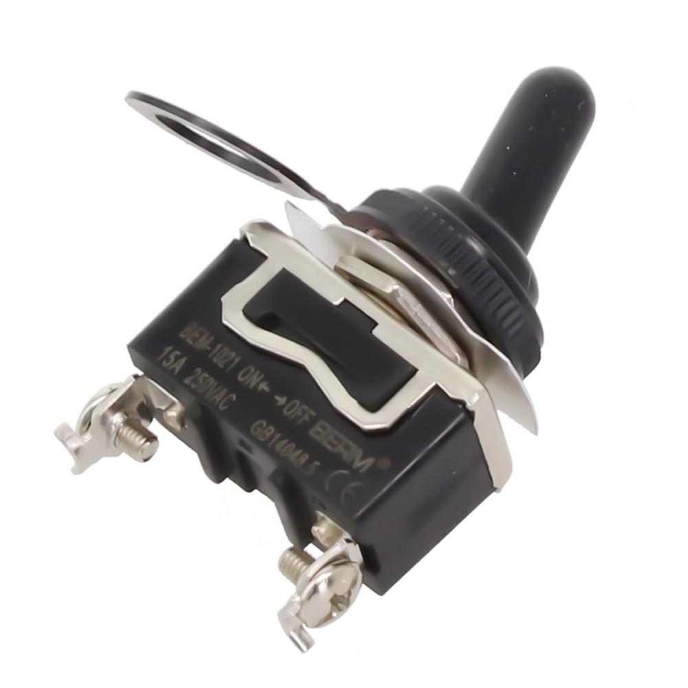 12V SPST For Toggle Switch with Silver Contacts 50000 Cycle Mechanical Life