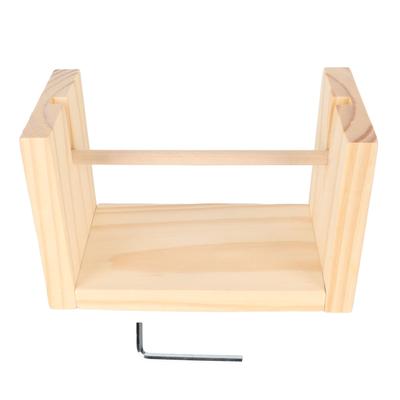 Horizontaler Garnhalter 20 cm Spindellänge Geschwindigkeitserhöhung DIY Holzgarnhalter zum Nähen