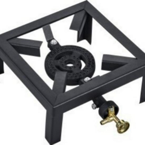 High-Power Cast Iron Propane Gas Stove with Stand for Outdoor Patio Cooking