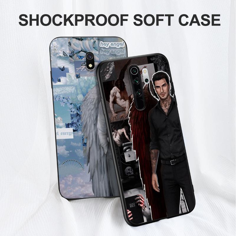 Black Tpu Case For Xiaomi Redmi 5 5plus 6 6a 7 7a 8 8a Back Cover Romance Club Game