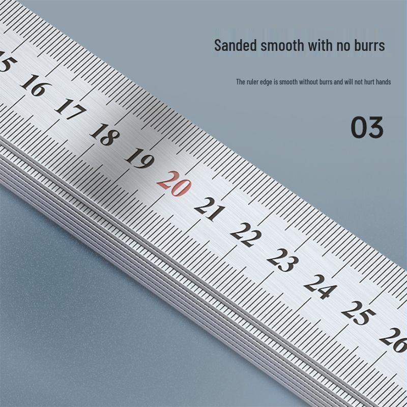 

Премиальная двусторонняя линейка из нержавеющей стали для черчения и измерения 30cm