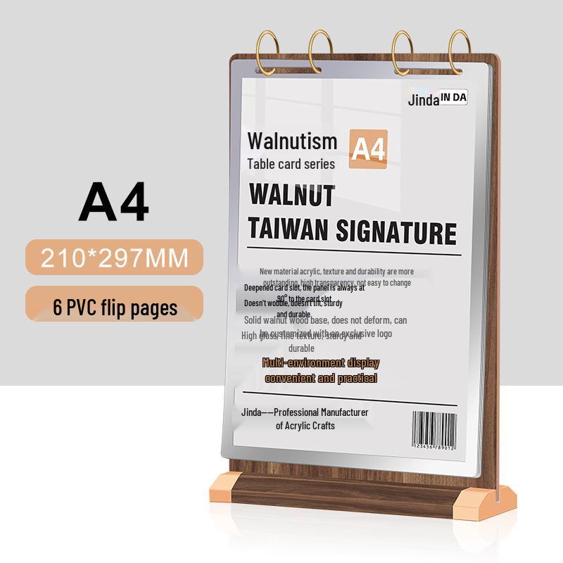 

Деревянный держатель для карточек и подставка для дисплея из ореха