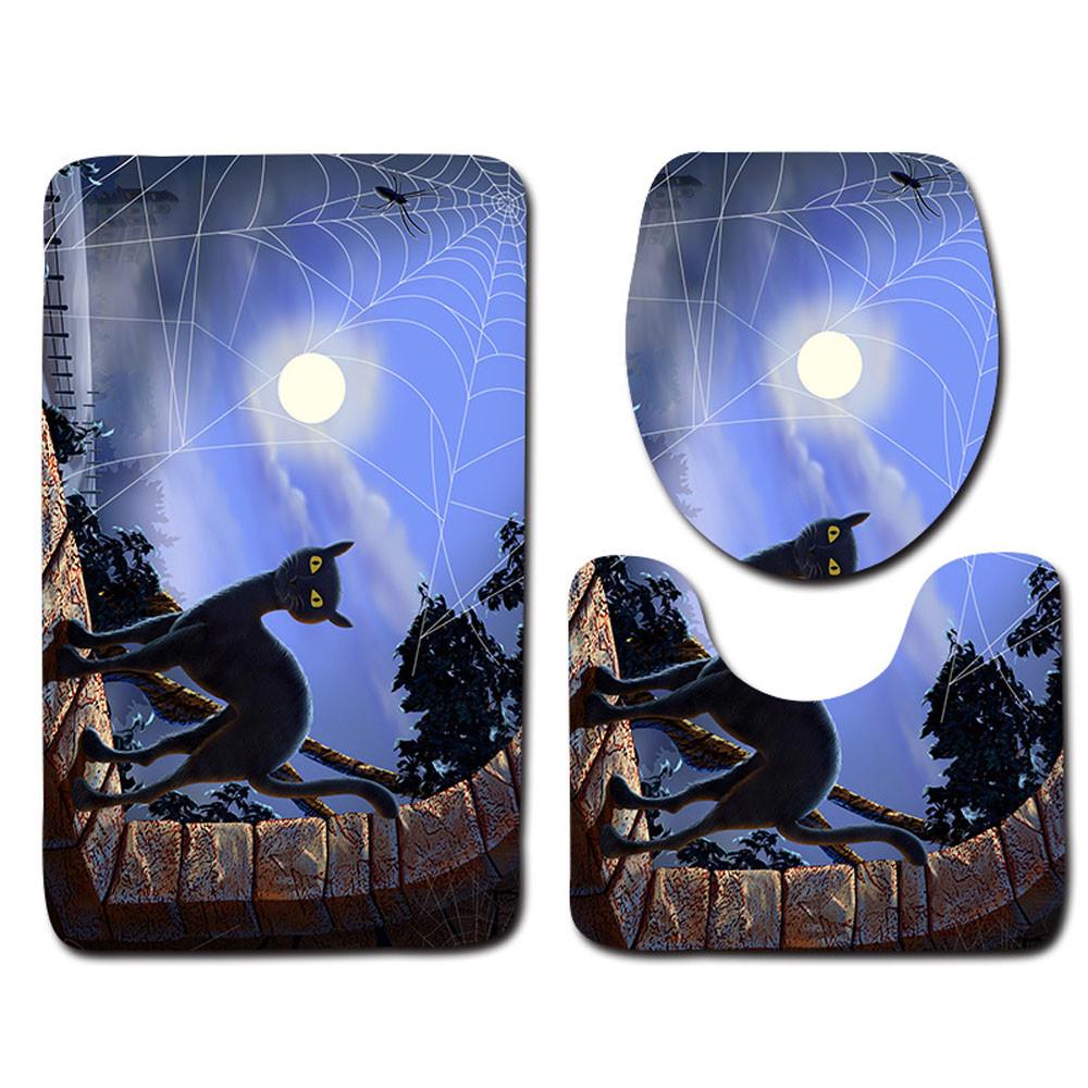 

Чехол для сиденья унитаза и коврик для ванной на Хэллоуин Декор на Хэллоуин