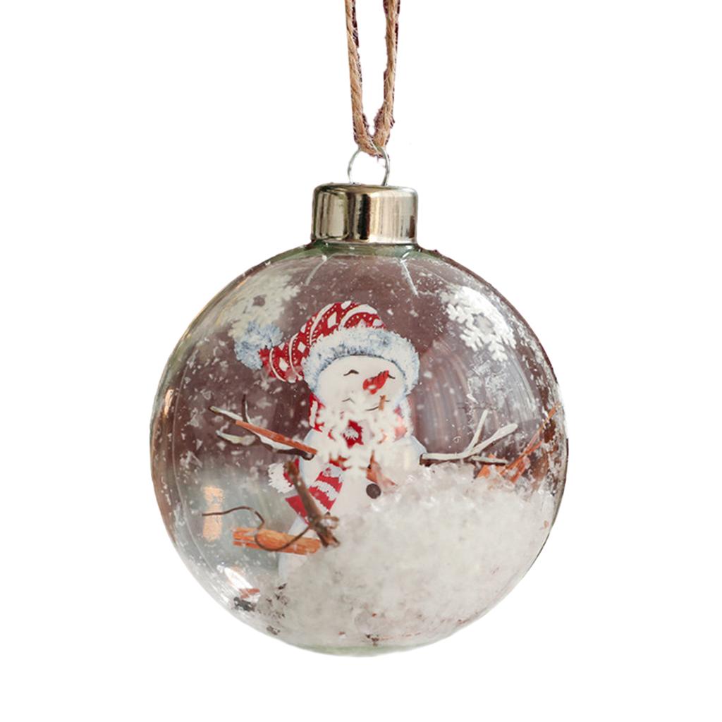Christmas Ball Ornament White Gold Xmas Tree Hanging Bauble Pendants Christmas Decorations For Home Wedding Party