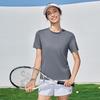 Teluoman Unisex Cooling High-Elastic Seamless Round Neck T-Shirt