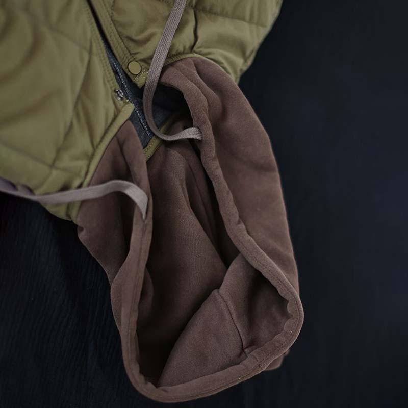 Prošívaná volná bavlněná bunda s kosočtvercovým vzorem dámská s kapucí teplá parka patchworkový design ležérní styl Harajuku na dojíždění jaro a podzim