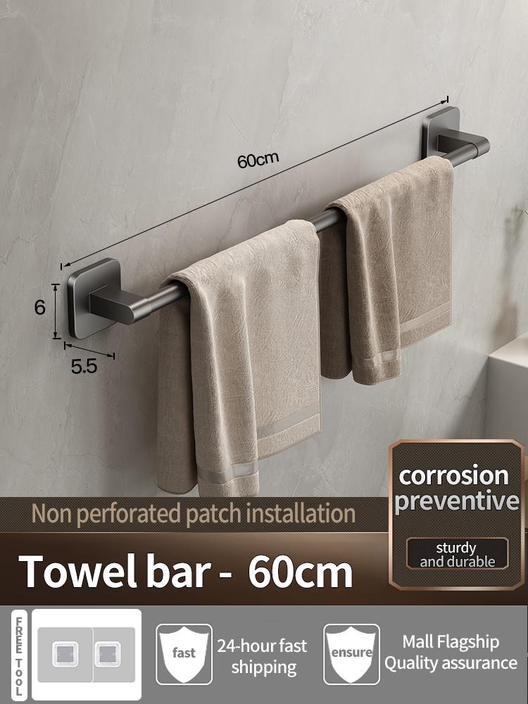 No Need To Drill Walls For Sticker Bathroom Towel Bar/Hook/Towel Rack/Kitchen Rag Rack Bathroom Accessories