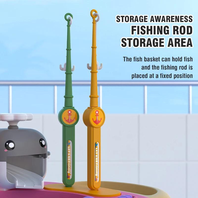 Electric Magnetic Doubles Children'S Fishing Music Kids Toys Education Solving Parent-Child Interactive Fishing For Boys Girls
