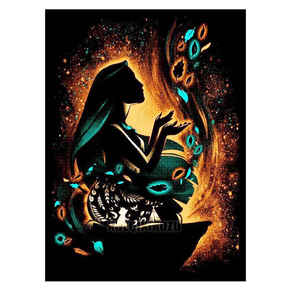 Diamond Painting Disney Moon Princess Mosaic Embroidery Diamond Puzzle DIY Rhinestone Children's Room Decoration Gift