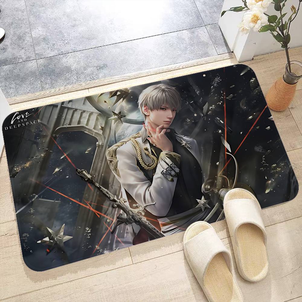 Game LOVE AND D-DEEPSPACE Room Mats Anti-slip Absorb Water Long Strip Cushion Bedroon Mat Welcome Doormat