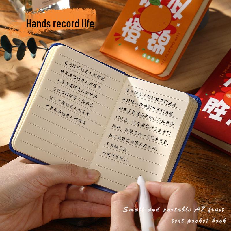 A7 Portable Pocket Notebook: Fresh-Style Journal for Girls, Students, Vocabulary & Notes