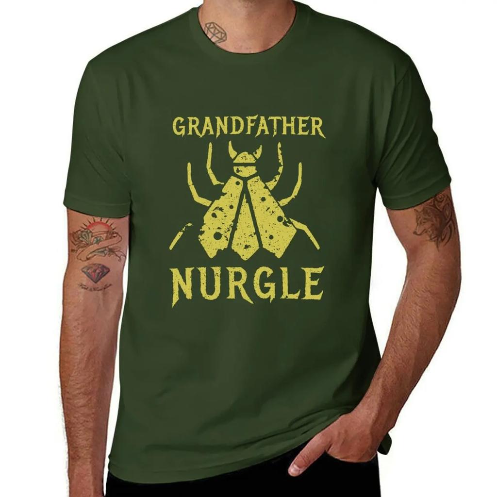 Papa Nurgle Fliege T-Shirt übergroßes Grafik-T-Shirt schlichte Anime-Sachen Vintage-Kleidung T-Shirts für Männer