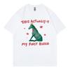 Das ist tatsächlich mein erstes Rodeo Lustiges Pferde-Meme T-Shirt Hohe Qualität Mode Übergroßes T-Shirt Herren Damen Lässig Baumwoll-T-Shirts