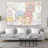 1 Cute Twin Kids Star Tapestry 2D Single Print Sweet Home Decor Soft Accessory Charming Functional KidThemed Attractive Durable