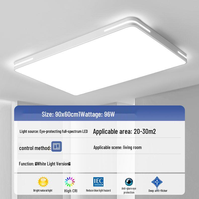 LED Ceiling Light: Ultra-Thin, Modern Round Lighting for Living Room, Bedroom, Dining, and Study Rooms