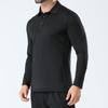 Sports Long Sleeved T-shirt Polo Shirt for Men In Spring, Quick Drying, Breathable, High Elasticity Sportswear, Tight Fitting Collar Polo Shirt