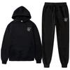 Autumn and Winter Fleece Warm Hoodie and Sweatpants Hooded Set