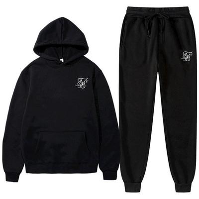 Autumn and Winter Fleece Warm Hoodie and Sweatpants Hooded Set