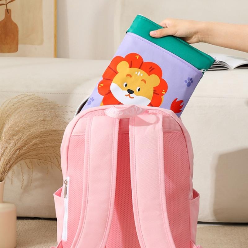 23*33Cm Borsa per Pannolini Impermeabile Doppio Uso Asciutto e Bagnato Borsa Porta Pannolini a Doppia Tasca con Cerniere Borsa da Viaggio Porta Trucco