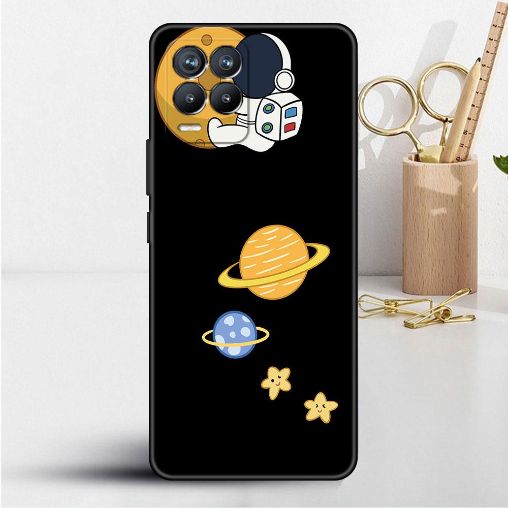 Case For Realme 8 C21y GT Neo 2 3 8i C21 7 C11 6 C12 C35 C3 GT 9 Pro C12 Master Funda Phone Cover Luxury Astronaut