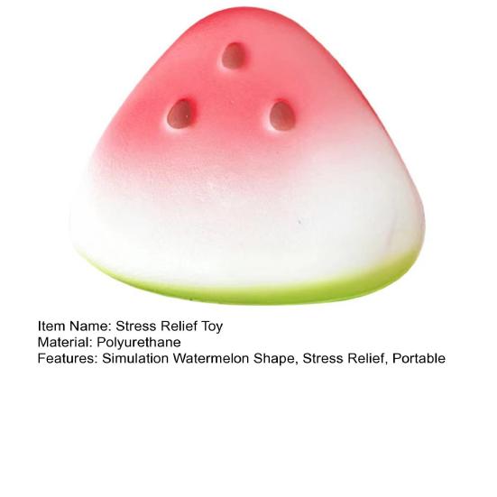 1/2/3/5Pcs Simulation Watermelon Piece Squeeze Toy Stress Relief Fruit Pinch