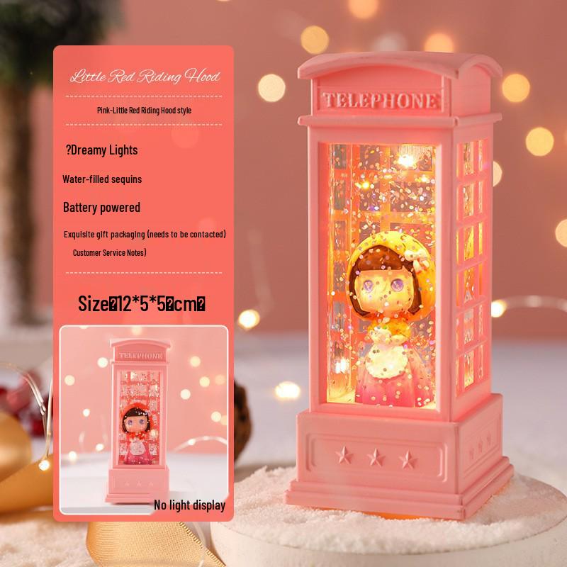 Julgransscen Lysande Vattenlykta - Skrivbordsdekoration & Köpcentrumdekoration